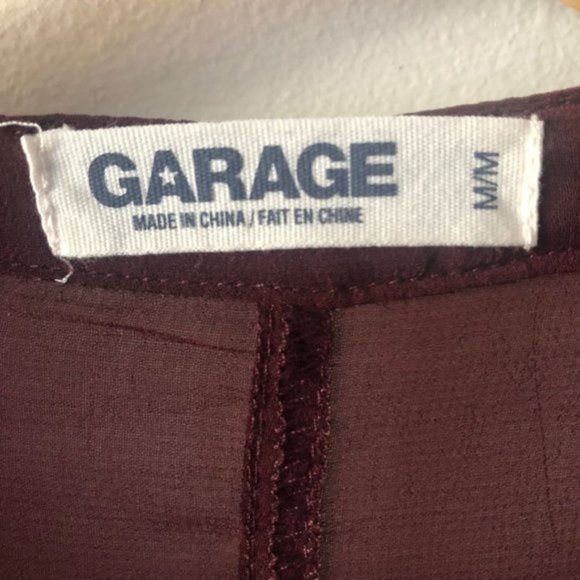 Garage Sheer Chiffon Blouse Size M - Picture 11 of 13